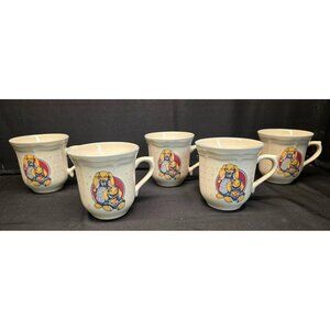 Vintage Floppy Eared Bunnies by Tabletops Unlimited Heart Bunny Country Mug Set